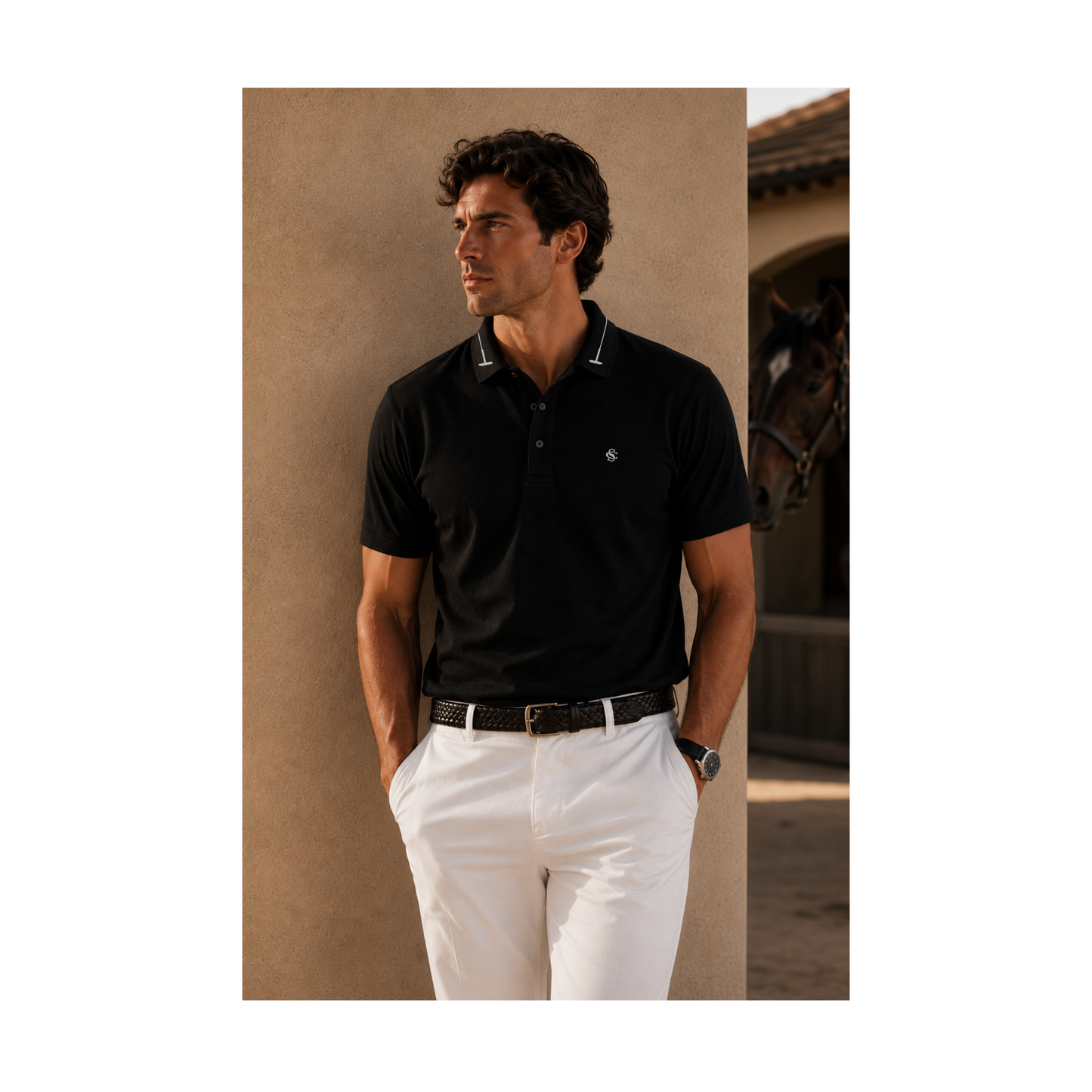 Signature Polo Black