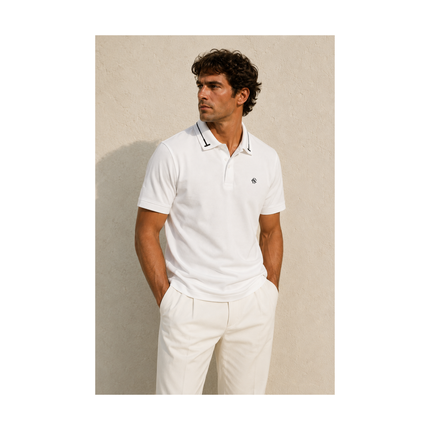 Signature Polo White