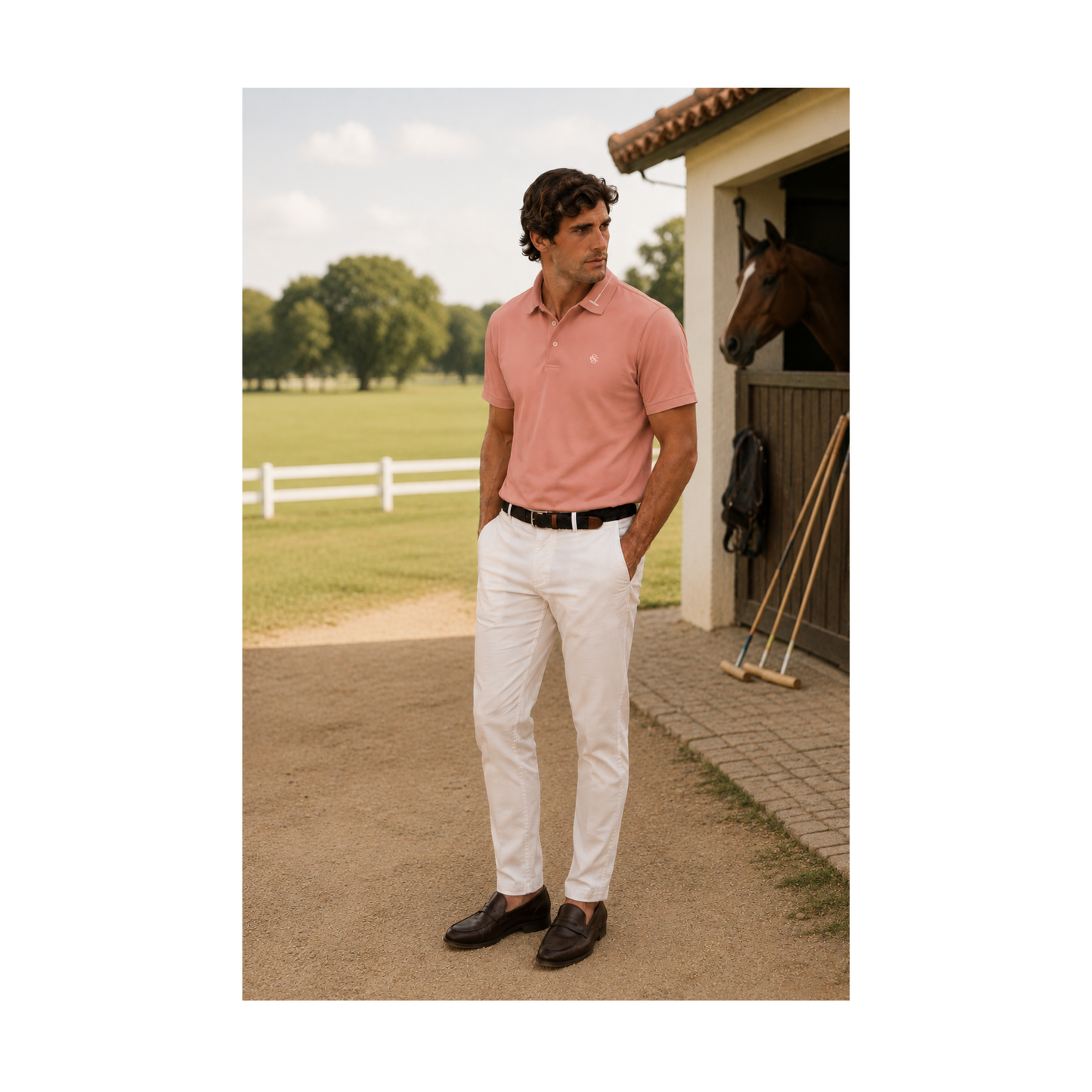 Signature Polo Spanish Pink