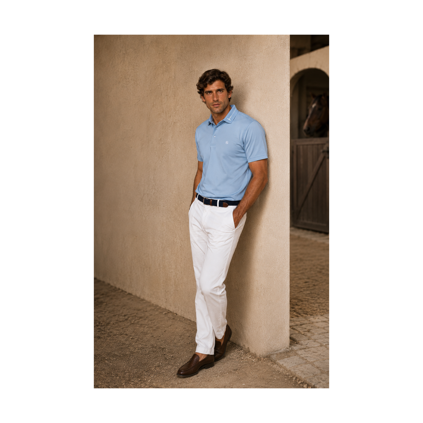 Signature Polo Cool Blue
